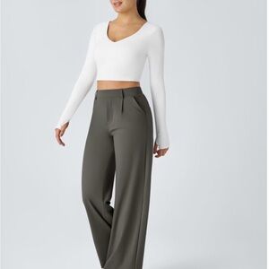 Halara Flex™ DayStretch High Waisted Pocket Straight Leg Work Pants